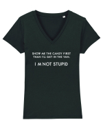 I'M NOT STUPID Tricou mânecă scurtă guler V Damă Evoker