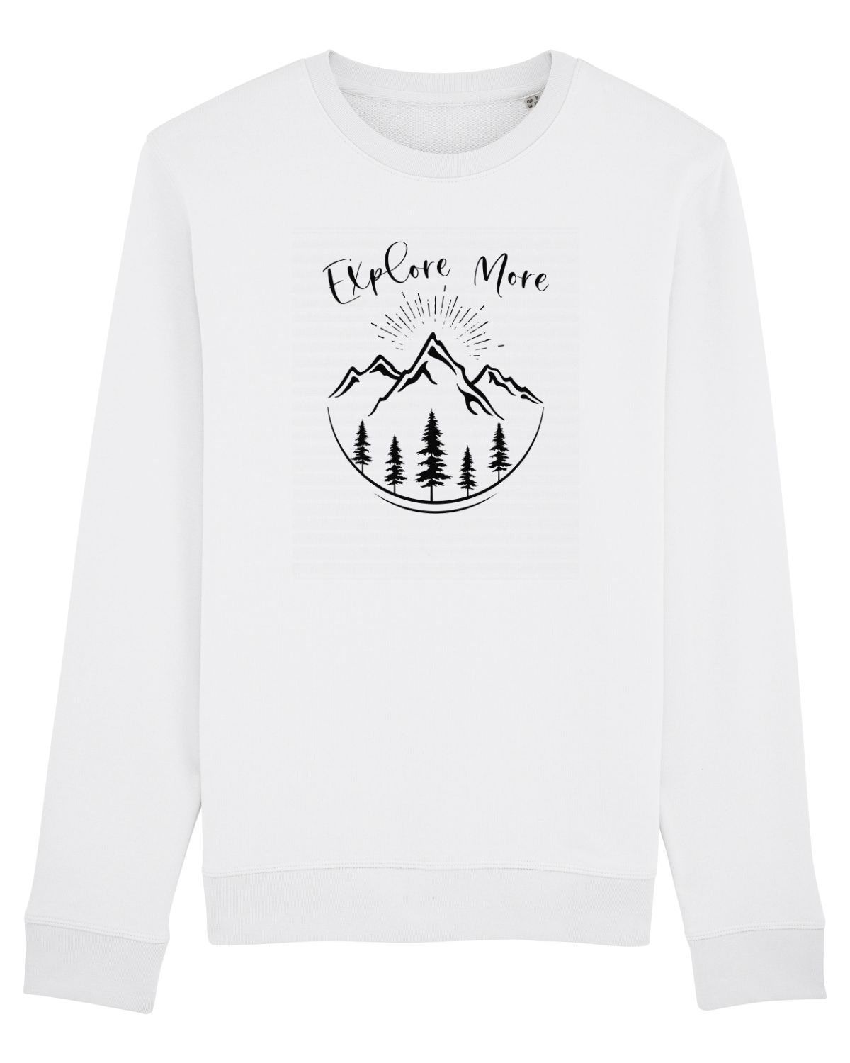 Bluză mânecă lungă Unisex Rise White