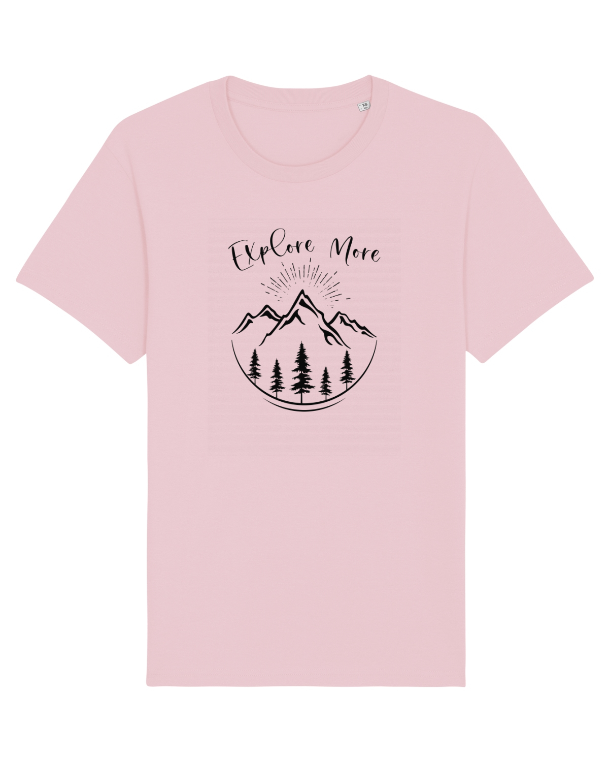 Tricou mânecă scurtă Unisex Rocker Cotton Pink