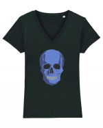 Deliric skull Tricou mânecă scurtă guler V Damă Evoker