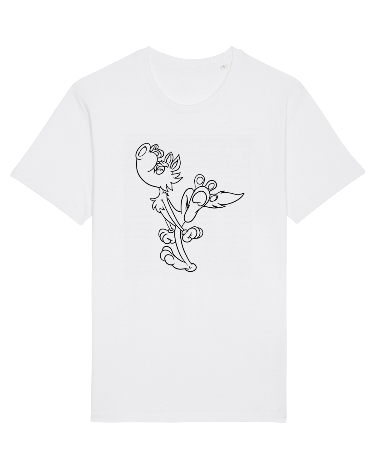 Tricou mânecă scurtă Unisex Rocker White