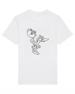 Cartoon howling wolf Tricou mânecă scurtă Unisex Rocker