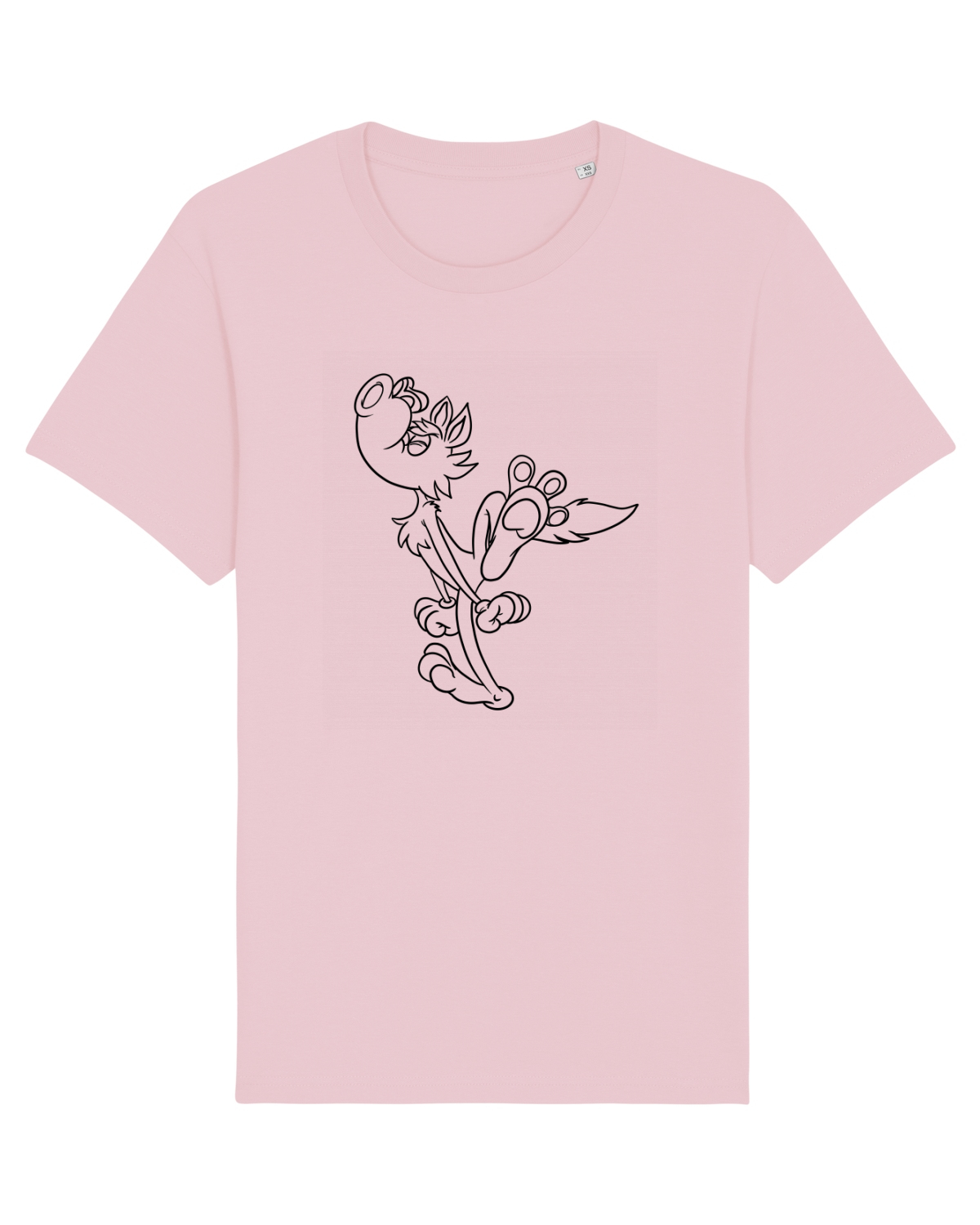 Tricou mânecă scurtă Unisex Rocker Cotton Pink