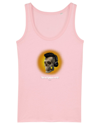 Craniu cu casti - skullphones 07 galben Cotton Pink