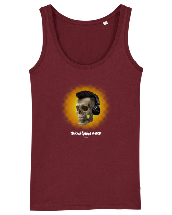 Craniu cu casti - skullphones 07 galben Burgundy