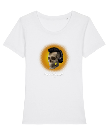 Craniu cu casti - skullphones 07 galben White