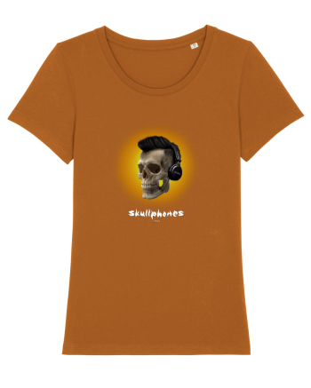 Craniu cu casti - skullphones 07 galben Roasted Orange