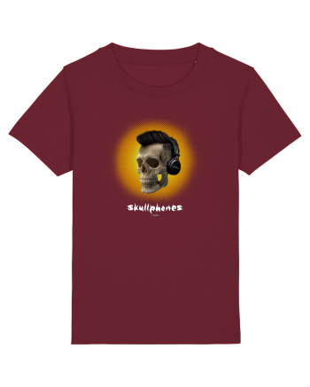 Craniu cu casti - skullphones 07 galben Burgundy