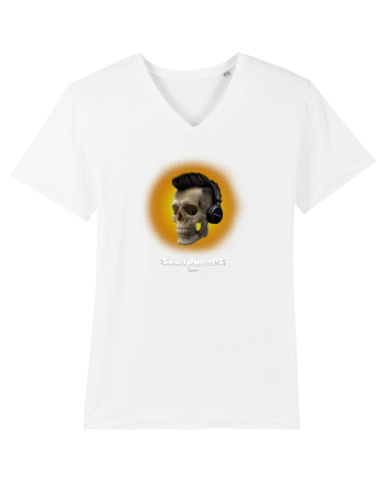 Craniu cu casti - skullphones 07 galben White
