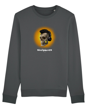 Craniu cu casti - skullphones 07 galben Anthracite