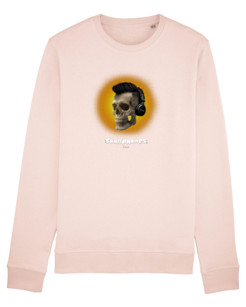 Craniu cu casti - skullphones 07 galben Candy Pink
