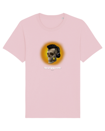 Craniu cu casti - skullphones 07 galben Cotton Pink