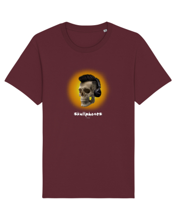 Craniu cu casti - skullphones 07 galben Burgundy