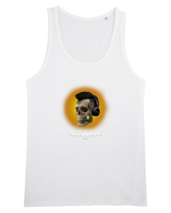 Craniu cu casti - skullphones 07 galben White
