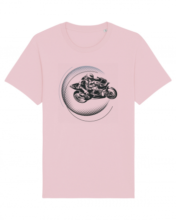 Biker - live to ride Cotton Pink