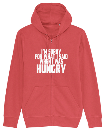 I'M SORRY FOR WHAT I SAID WHEN I WAS HUNGRY Carmine Red