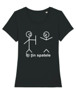 Iti tin spatel Tricou mânecă scurtă guler larg fitted Damă Expresser