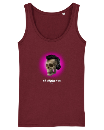 Craniu cu casti - skullphones 07 magenta Burgundy