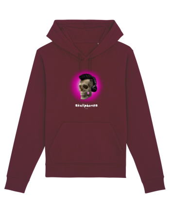 Craniu cu casti - skullphones 07 magenta Burgundy