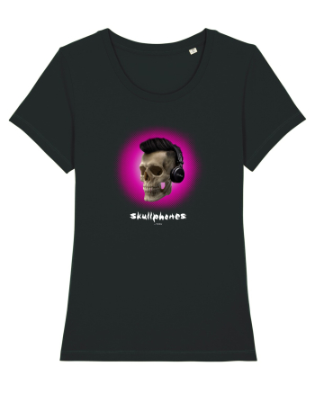 Craniu cu casti - skullphones 07 magenta Black