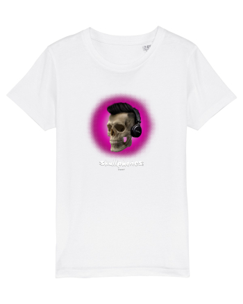 Craniu cu casti - skullphones 07 magenta White