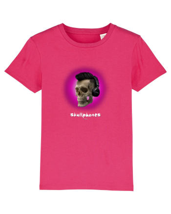 Craniu cu casti - skullphones 07 magenta Raspberry