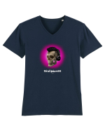 Craniu cu casti - skullphones 07 magenta Tricou mânecă scurtă guler V Bărbat Presenter