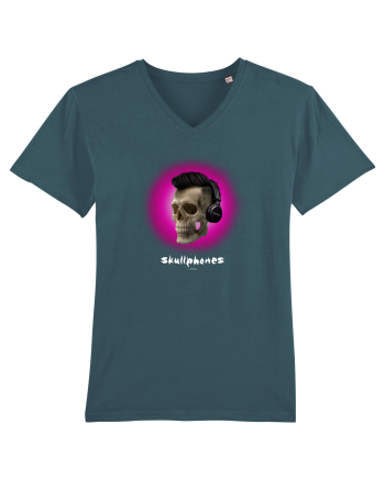 Craniu cu casti - skullphones 07 magenta Stargazer