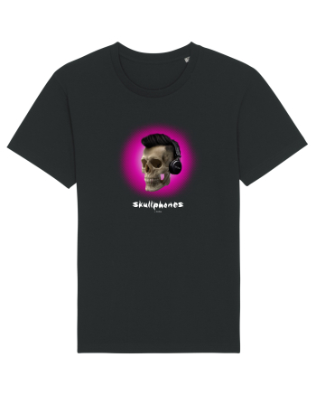 Craniu cu casti - skullphones 07 magenta Black