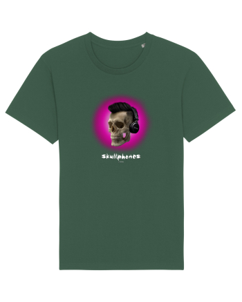 Craniu cu casti - skullphones 07 magenta Bottle Green