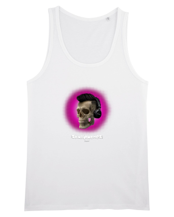 Craniu cu casti - skullphones 07 magenta White