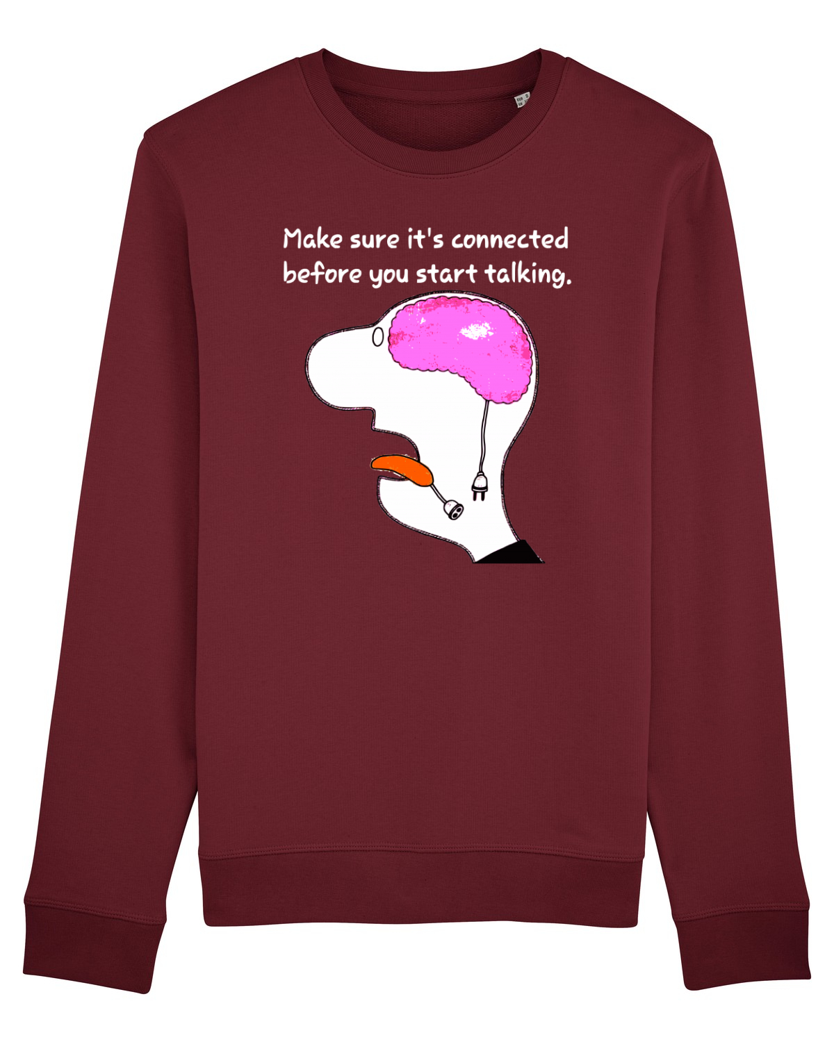 Bluză mânecă lungă Unisex Rise Burgundy