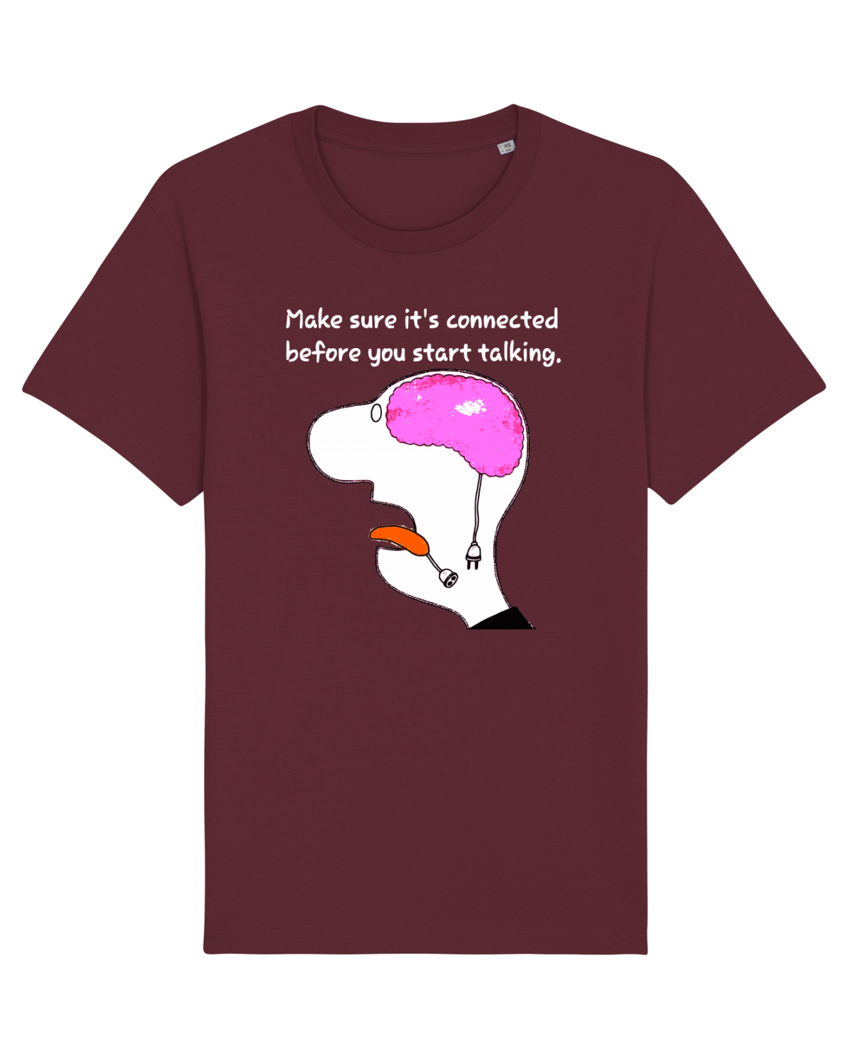Tricou mânecă scurtă Unisex Rocker Burgundy