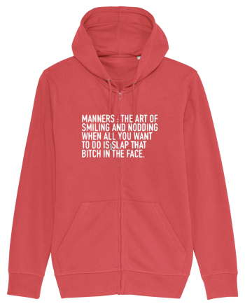 MANNERS:... Carmine Red