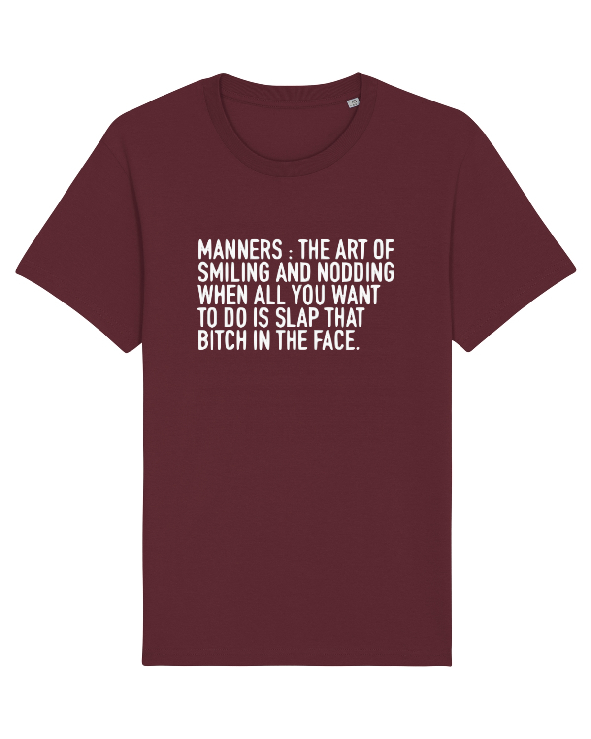 Tricou mânecă scurtă Unisex Rocker Burgundy