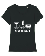 Never Forget Tricou mânecă scurtă guler larg fitted Damă Expresser