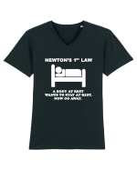 Nuton's 1st Law Tricou mânecă scurtă guler V Bărbat Presenter