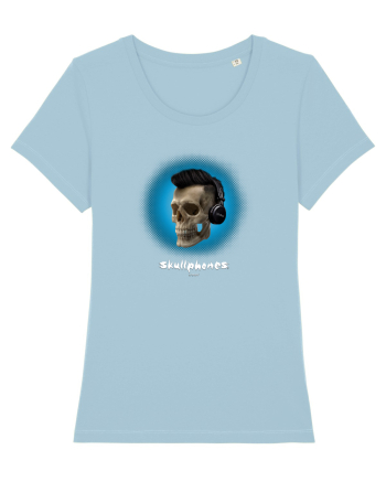 Craniu cu casti - skullphones 07 albastru 1 Sky Blue