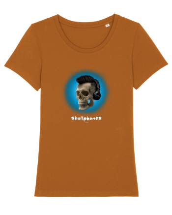 Craniu cu casti - skullphones 07 albastru 1 Roasted Orange