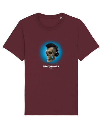 Craniu cu casti - skullphones 07 albastru 1 Burgundy