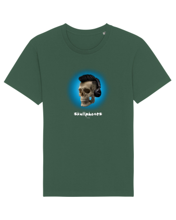 Craniu cu casti - skullphones 07 albastru 1 Bottle Green