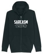 Sarcasm Because Beating the Crap Out of People is Illegal Hanorac cu fermoar Unisex Connector