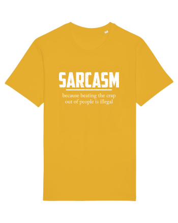 Sarcasm Because Beating the Crap Out of People is Illegal Spectra Yellow