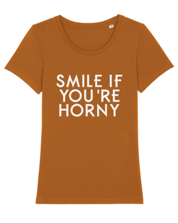 SMILE IF YOU'RE HORNY Roasted Orange