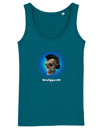 Craniu cu casti - skullphones 07 albastru 2 Ocean Depth