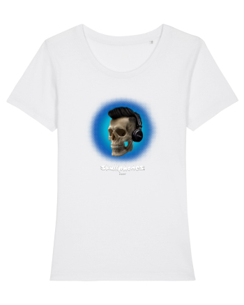 Craniu cu casti - skullphones 07 albastru 2 White