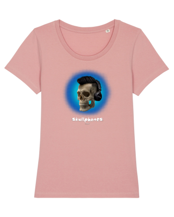 Craniu cu casti - skullphones 07 albastru 2 Canyon Pink