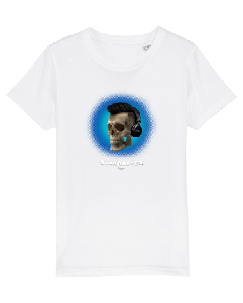 Craniu cu casti - skullphones 07 albastru 2 White