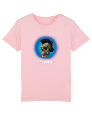 Craniu cu casti - skullphones 07 albastru 2 Cotton Pink