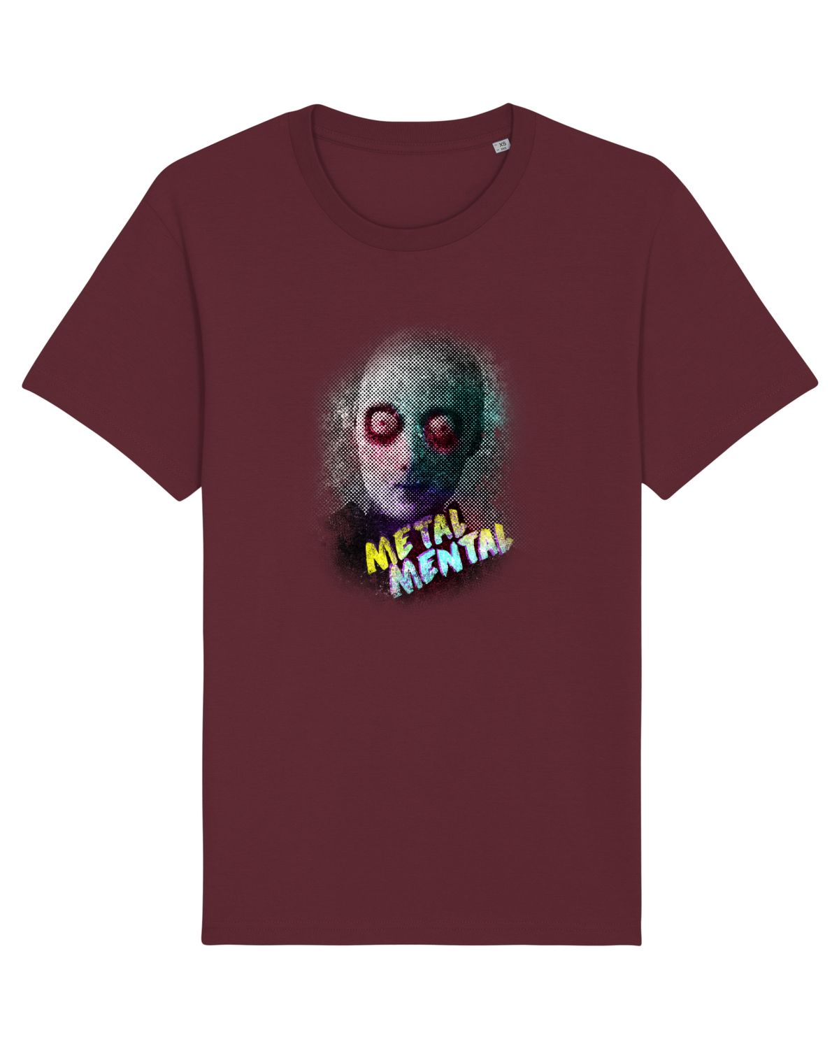 Tricou mânecă scurtă Unisex Rocker Burgundy